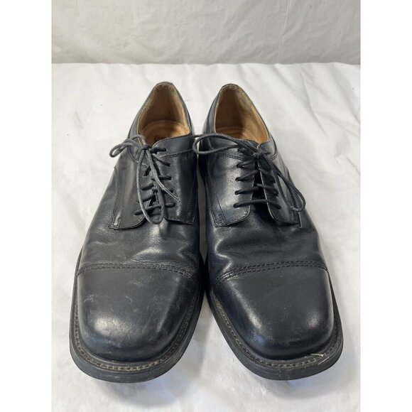 Florsheim Men's BLACK Leather SQUARE Toe DRESS Shoe MOD Oxford size 8.5 m - Picture 7 of 14